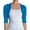 Turquoise, variant on Fashion Secrets Women's Sheer Chiffon Bolero Shrug Jacket Cardigan 3/4 Sleeve (Ivory, XX-Large)