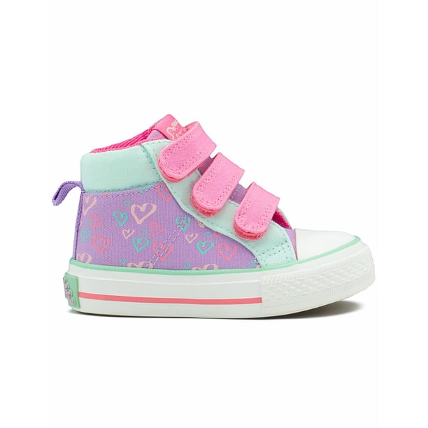 Tenis Bota Bubble Gummers Para Niña Valeria Corazoncitos lila 19