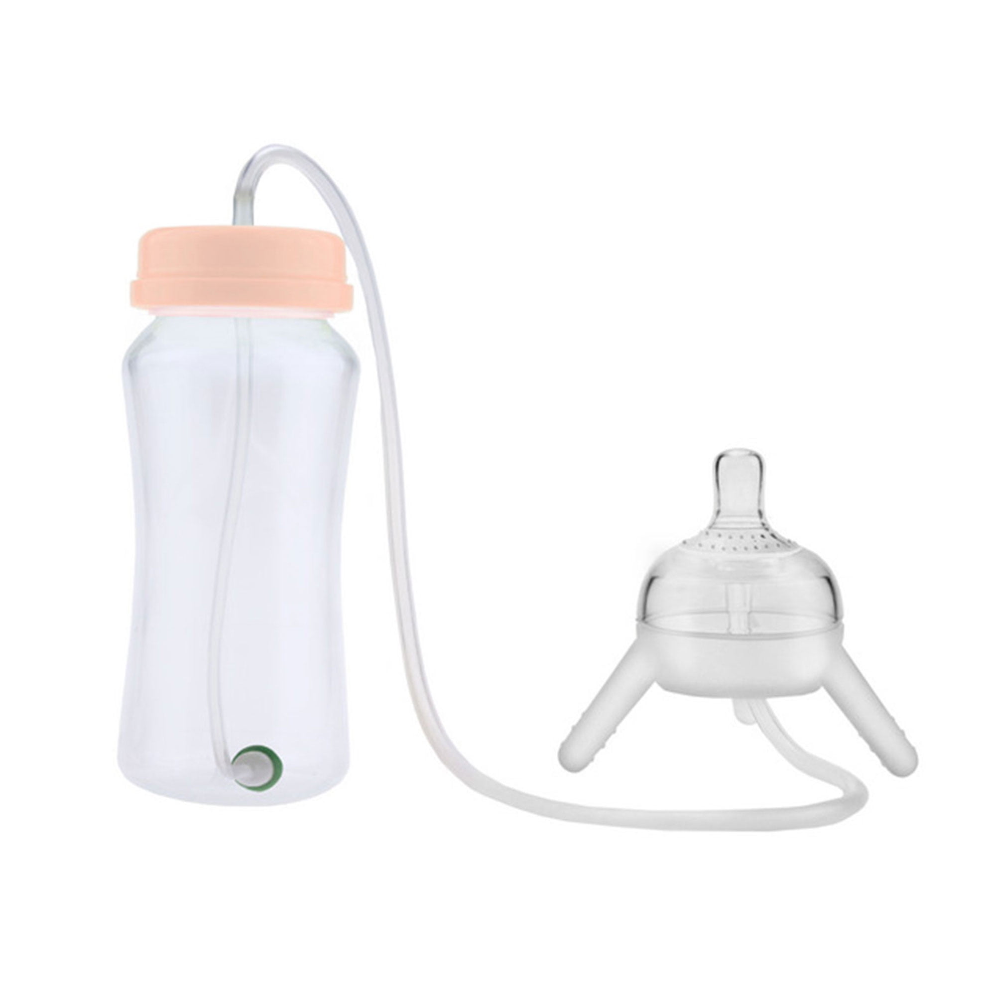 Dual Use Baby Feeder Wide Neck PP Milk Water Straw Feeding Bottle