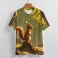 thumbnail image 3 of Funny Squirrel Women's Short Sleeve T-Shirt Crew Neck Casual Summer Trendy Loose Fit Tops, 3 of 6