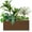 Espresso, variant on Wallowa Metallic Heavy Long and Large Outdoor/Indoor Planter Box 38Lx15Wx15H, inches, 40lb Black