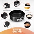 thumbnail image 4 of RFAQK Non-Stick 9 Inch Springform Pan - Spring form Pan for Cheesecake with Removable Bottom, Bonus Icing Spatula with 10 Pcs Parchment Paper & Recipe E-Book - Ideal for Baking Cakes, Pizzas, & More!, 4 of 8