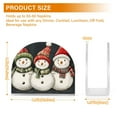 thumbnail image 4 of Yayeee Napkin Holder for Table Set of 2 Kitchen Paper Tissue Organization, Red Snowmen, 4 of 8