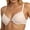 Beige, variant on Women's Front Closure Lace Push Up Bra Underwire Demi Cup Sexy Comfortable Supportive Brassiere for Daily Wear