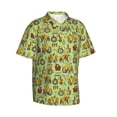 thumbnail image 3 of Xecao Cute Tractor print Hawaiian shirt - a stylish short-sleeve button-down for men, perfect for casual beach and tropical outings., 3 of 9