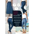 thumbnail image 3 of Roaman's Women's Plus Size Tall Plus Size Invisible Stretch All Day Straight-Leg Jean, 3 of 5