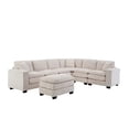 thumbnail image 6 of Soft Corduroy Sofa with Ottoman | Ideal for Home Entertainment | Offers Durable and Comfortable Seating, 6 of 6