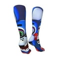 thumbnail image 2 of Lsque Five Nights At Freddy'S Print Women's Men's Novelty 20in Crew Socks Cotton Socks Knee High Socks for Walking,Running,Nurses,Pregnancy, 2 of 6