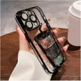 thumbnail image 4 of qiuchengBoutiques Transparent 3D Milk Tea Cup Soft Mobile Phone Case, Shape Trendy Electroplating Gradient Glitter Quicksand Milk Tea Cup Phone Case for iPhone Case, 4 of 4