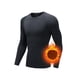 thumbnail image 5 of Camisetas deportivas Prolriy para hombre, camisetas de compresión térmicas de forro polar de secado rápido con base de resorte alto, camisetas negras para hombre M, 5 of 6