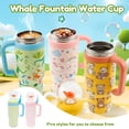 thumbnail image 4 of Ihvewuo Stainless Steel Whale Fountain Tumbler Leakproof Drinking Cup Cute Insulated Whale Fountain Cup for Child Drinking, 4 of 15