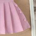 thumbnail image 4 of Toddler Girls Skirts Outfit Bow-knot Crop Tops Aline Pleated Skirts Shorts Birthday Dressy Casual Outfits Pink, 2 Y, 4 of 7