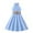 Light Blue, variant on Ashirexll Teen Summer Dresses, Girls Summer Dresses, 6-13 Years Girls' Solid Color Sleeveless Round Neck Slim Fitting Dress Fashion Pleated Flowy Dress