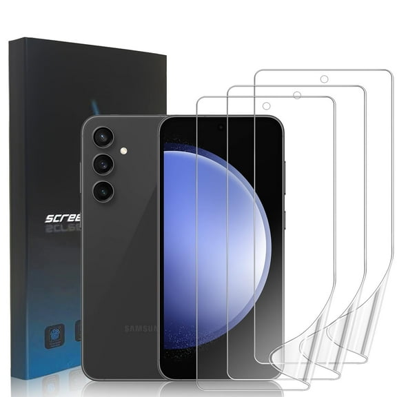 ZYQEEE [3 Pack] Clear Screen Protector for Samsung Galaxy S23 FE 6.4", Soft TPU Protective Film [Not Tempered Glass],Support Fingerprint,Case Friendly