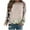 Beige, variant on WXLWZYWL Trendy Sweatshirts For Women 2023 Women Classic And Winter Floral Print Crewneck Long Sleeve Loose Sweatshirt Tops