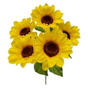 Mainstays Indoor Artificial Sunflower Pick, Yellow Color, Assembled Height 12.5"