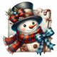 thumbnail image 3 of 5D DIY Con Cuentas Cuadradas Muñeco Nieve Navidad Del Arte 45x45cm, 3 of 8