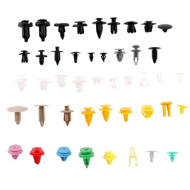 Multicolour Mixed Auto Car Fastener Clip Bumper Fender Trim Plastic Rivet Door Panel Car Accessories Auto Fastener Clip Mixed1set and 200mix clip He Qiyong unisex