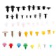 thumbnail image 1 of Multicolour Mixed Auto Car Fastener Clip Bumper Fender Trim Plastic Rivet Door Panel Car Accessories Auto Fastener Clip Mixed1set and 200mix clip He Qiyong unisex, 1 of 1