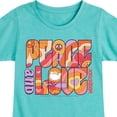 thumbnail image 3 of Woodstock - Hippie Retro - Peace & Love - Toddler & Youth Girls Short Sleeve Graphic T-Shirt, 3 of 5