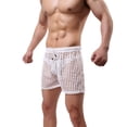 thumbnail image 3 of Men's Sexy Hollow Boxer Shorts Lingerie Lounge Boxers Underwear Pajamas, 3 of 4