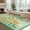 Green, variant on Wondo Boho Floral Anti-Skid Door Mat 2'x3' Indoor Machine Washable Low Pile Rug - Entryway Kitchen Mat, Front Door Floor Mats for Kids Room, Entry & Indoor Spaces (Beige)