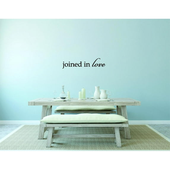 Wall Design Pieces Joined In Love Life Quote 8x20"