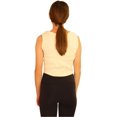 thumbnail image 3 of Elevenparis Womens Cropped Tank Top, Off-White, Small, 3 of 5