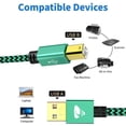 thumbnail image 5 of 16ft USB 2.0 Cable Type A To B High Speed Male To Male Printer Cable Adapter Cord Compatible with HP, Canon, Dell, Epson, Samsung and More, 5 of 6