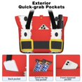 thumbnail image 2 of Tote Bag for Women - Red Christmas Santa Costume Pattern Shoulder Bag - Large Utility Work Duffle Bag with Zipper Handbag for Travel, Work, Sprots, 2 of 5