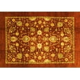 thumbnail image 1 of Ahgly Company Indoor Rectangle Abstract Yellow Modern Area Rugs, 2' x 5', 1 of 4