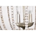 thumbnail image 3 of Warehouse of Tiffany IMC841-3 15 in. Marena Indoor 3-Light Antique Silver Flush Mount Ceiling Light with Light Kit, 3 of 5