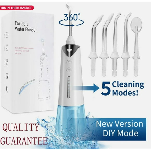 WATERPIK Cordless Water Flosser Teeth Cleaner Portable Dental Floss 8 Jet Tips