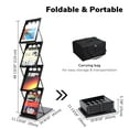 thumbnail image 2 of InstaHibit Pop Up 4 Pocket Foldable Magazine Brochure Rack Book Literature Holder Tradeshow Display w/ Carrying Bag, 2 of 9