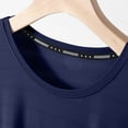 thumbnail image 5 of NOLDARES Men's Baggy Solid Color Crew Neck T Shirts - Casual Stylish Fitted Stretch Tees for Men(Navy,3XL), 5 of 8