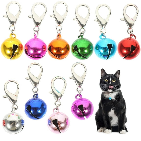 Pet Collar Bell Crafted Bells Cat Dog Metal for Puppies Collars The Small 10 Pcs