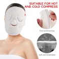 thumbnail image 3 of 2 toallas de coral polar, hidratantes, para el rostro, con efecto frío y calor, para el cuidado facial de las mujeres., 3 of 7