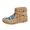 Brown, variant on Xfvqtps Winter Boots for Women Ankle Boots Flat Fashion Boho Boots Tassel Buckle Decor Side Zipper Comfortable Unique Style Brown