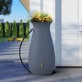 thumbnail image 2 of Algreen Products Cascata 65 gal Brown Roto Molded Plastic Rain Barrel, Double Walled Design, 2 of 6
