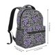 thumbnail image 2 of Balery Purple Butterflies Mochila Escolar Impresa, Mochila Ligera para Viajes Casual, Mochila Duradera y Cómoda Multifuncional, Mochila para Laptop-One Size, 2 of 5