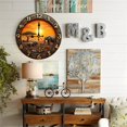 thumbnail image 4 of African Sunset Elephant Wall Clock 10-Inch Silent Wooden Wall Clock, Battery Operated (AA Batteries Not Included), Artistic Home Decor, 4 of 7