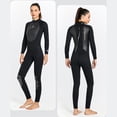 thumbnail image 4 of Traje de Neopreno Traje de neopreno de 3 mm Traje de baño elástico cálido de una pieza Traje de baño (Mujeres Negro S) Ygjytge Mujer Negro T S para Unisex, 4 of 5