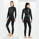 thumbnail image 4 of Trajes De Buceo Traje de neopreno de 3 mm Traje de baño elástico cálido de una pieza Traje de baño (Mujeres Negro L), 4 of 5