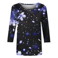 thumbnail image 5 of Boho Tops for Women Tops Plus Size Dressy Casual 3/4 Sleeve Shirts Graphic Funny Sarcasm Blouses Casual Cotton, 5 of 5