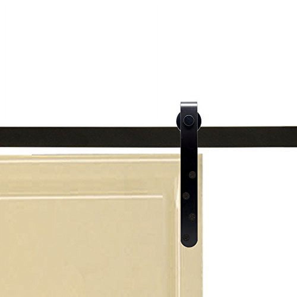 4FT. Mini Sliding Barn Wooden Door Hardware for Cabinet and TV Stand Steel Track Roller Hanging Kit cab04