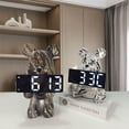thumbnail image 2 of Violent Bear Electronic Alarm Clocks, Living Room, Bedroom, Bedside Table Decoration, Desktop, Luminous, Silent Digital Clock, 2 of 5