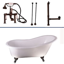 BarclayTub Kit 67" CI Slipper, Tub