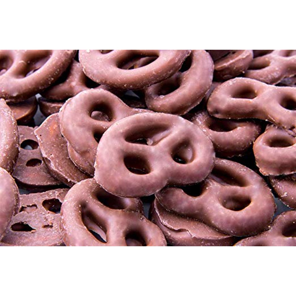 Gourmet Milk Chocolate Covered Mini Pretzels, Bulk 4 Pounds Bag