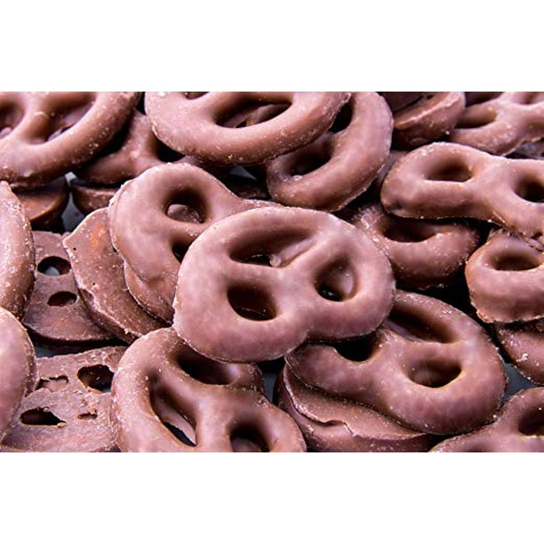 Gourmet Milk Chocolate Covered Mini Pretzels, Bulk 4 Pounds Bag