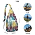 thumbnail image 3 of Hemp Leaf Pattern Crossbody Bag - Lightweight Tactical Chest Pack with Adjustable Strap, 3 of 4
